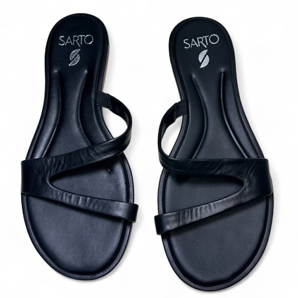 SARTO Women's Black Gwyneth Slide Sandals, Size 8.5 M, NWOB